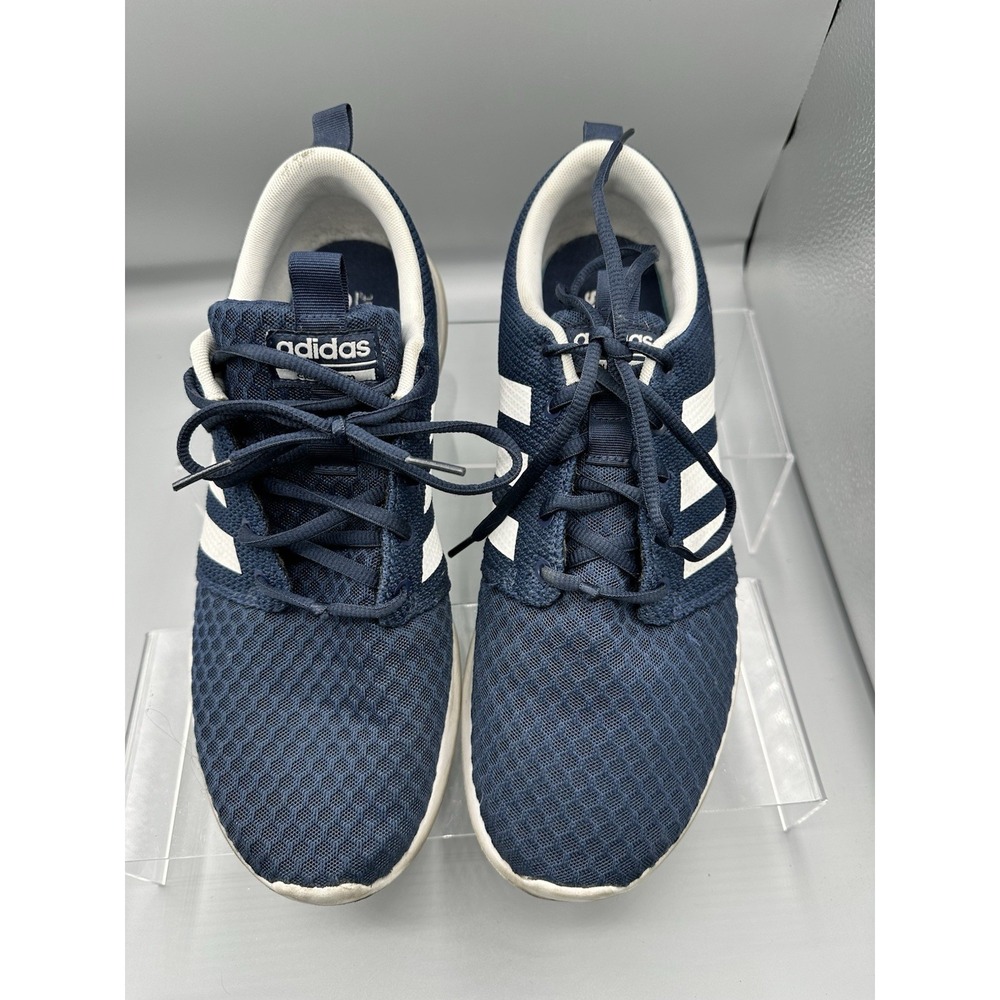 Adidas Cloudfoam Mens 10.5 Shoes Swift Trainers Blue Wht‎ Walk Run Preowned